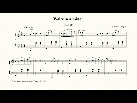 Waltz In A Minor, Op. Posth., B. 150