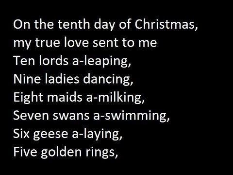 The Twelve Days Of Christmas